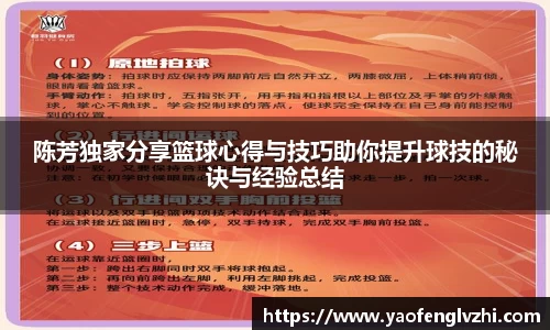 陈芳独家分享篮球心得与技巧助你提升球技的秘诀与经验总结